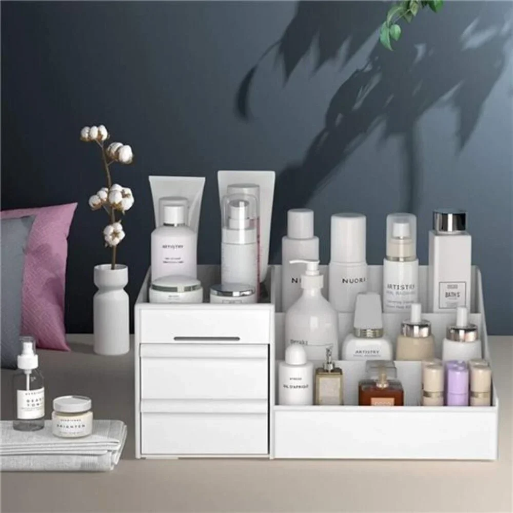 Makeup Organizer With Drawers —Countertop Organizer for Cosmetics, Vanity Holder